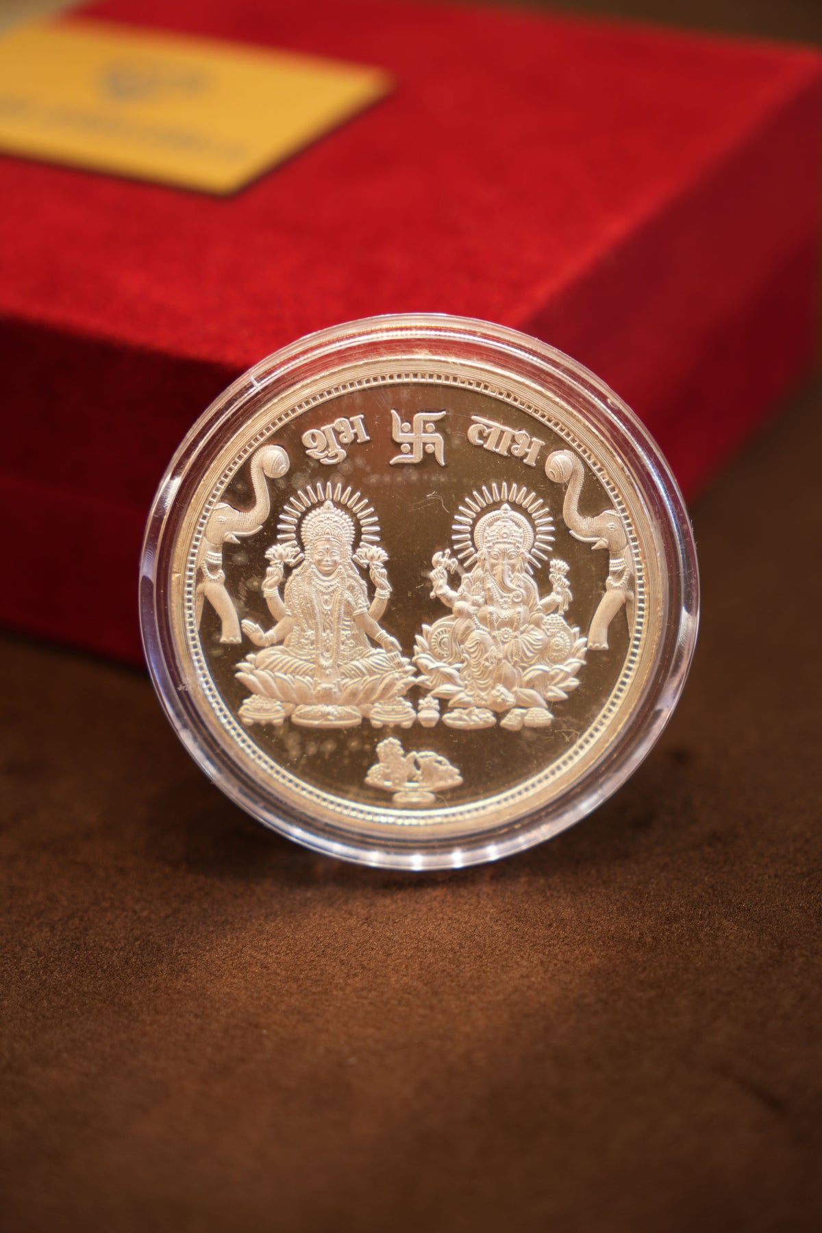 999 Pure Silver Laxmi Ganesh Ji Coin (50 grams)
