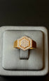 Classic yellow gold ring for men