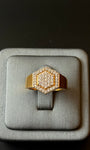 Classic yellow gold ring for men