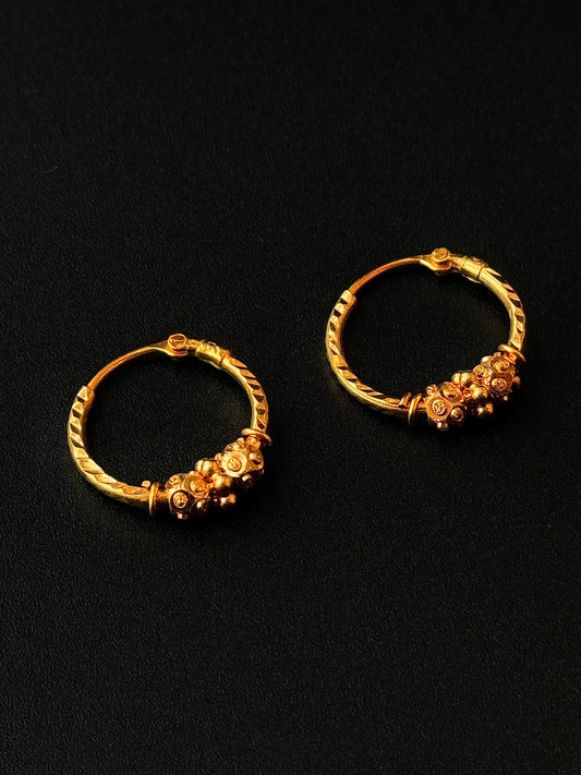 22K Gold Ladies Earrings