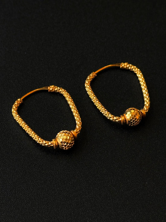 22K Gold Ladies Earrings