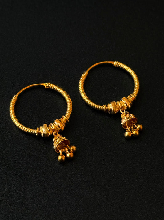 22K Gold Ladies Earrings