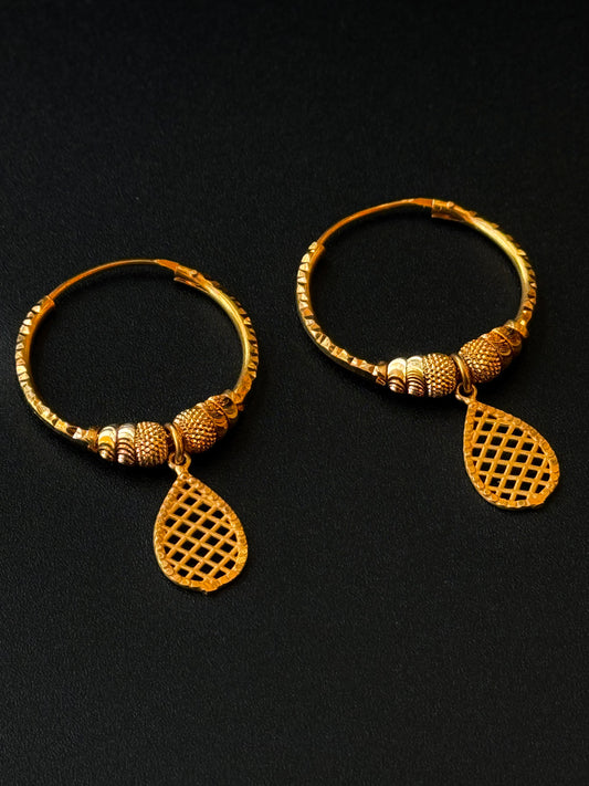22K Gold Ladies Earrings