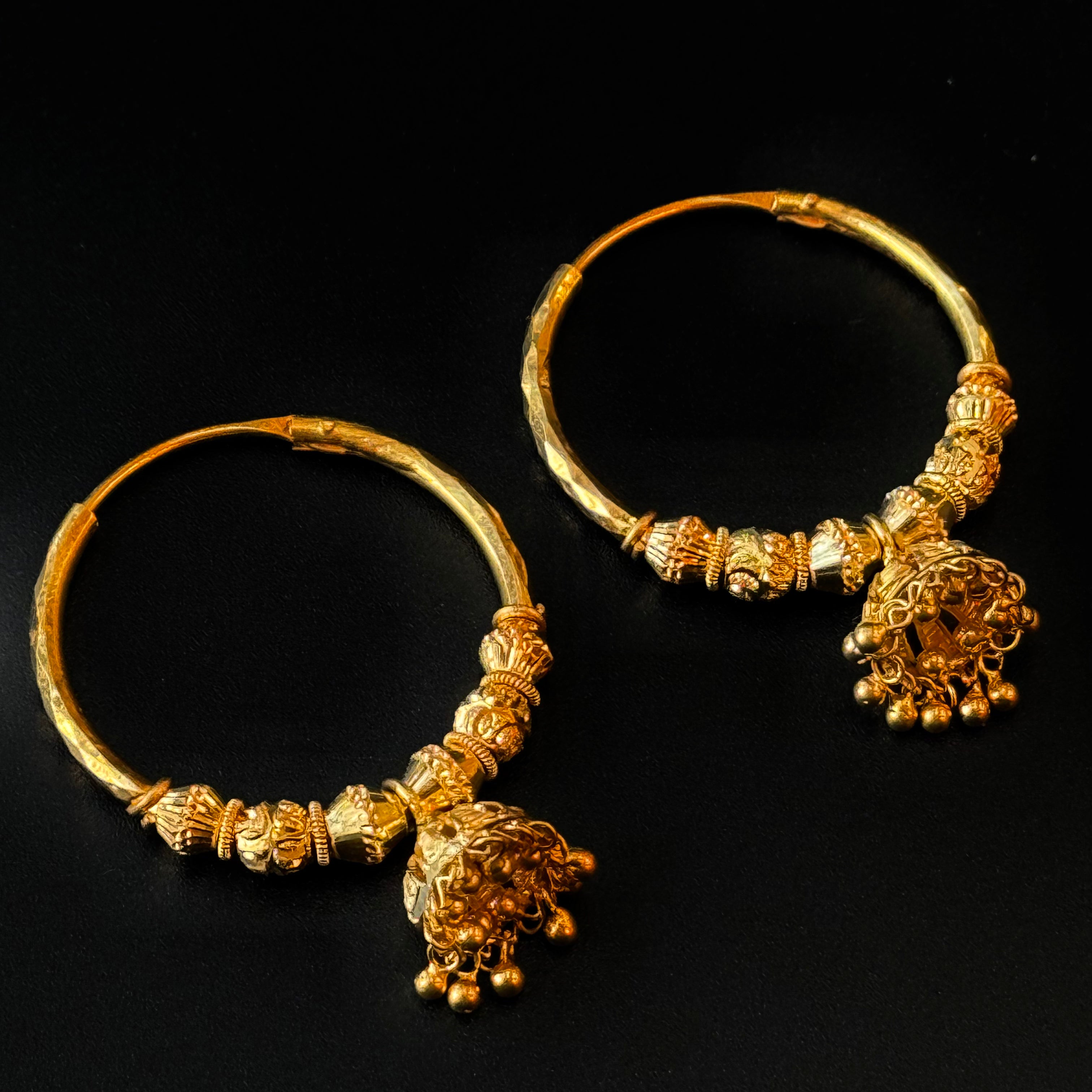 22K Gold Ladies Earrings