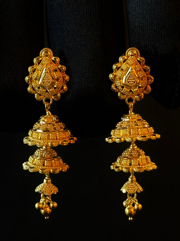 22K Gold Ladies Earrings