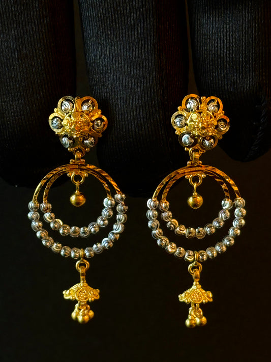 22K Gold Ladies Earrings