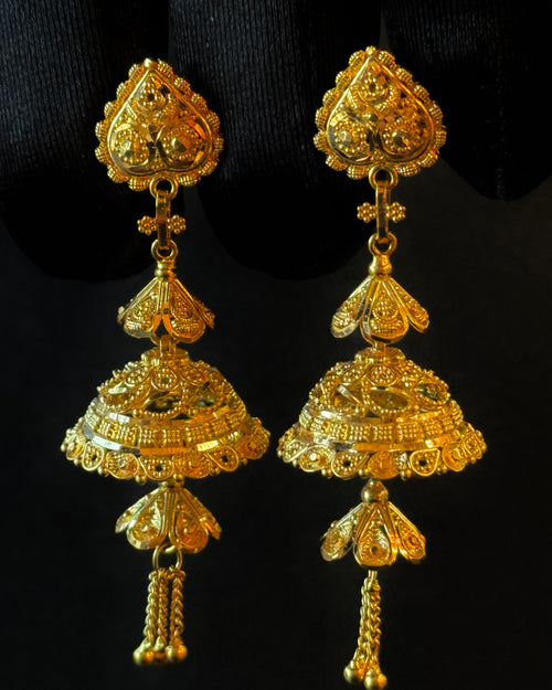 22K Gold Ladies Earrings