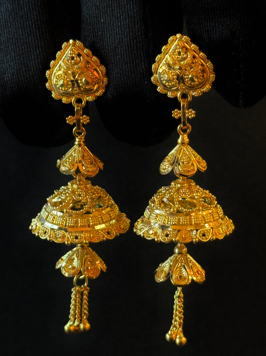 22K Gold Ladies Earrings
