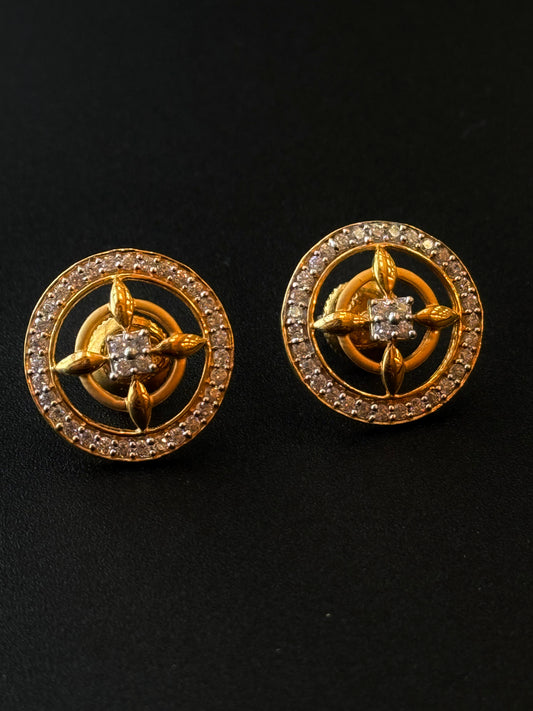 22K Gold Ladies Earrings