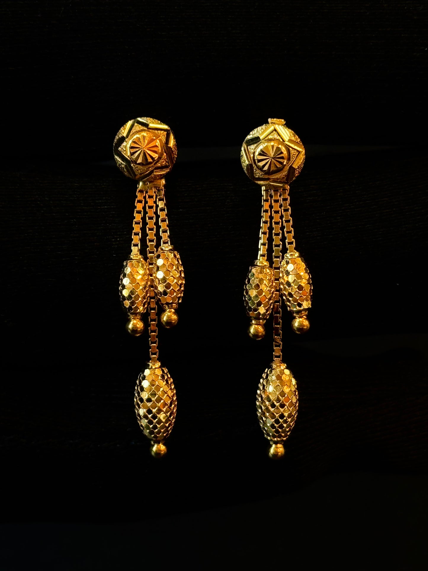 22K Gold Ladies Earrings
