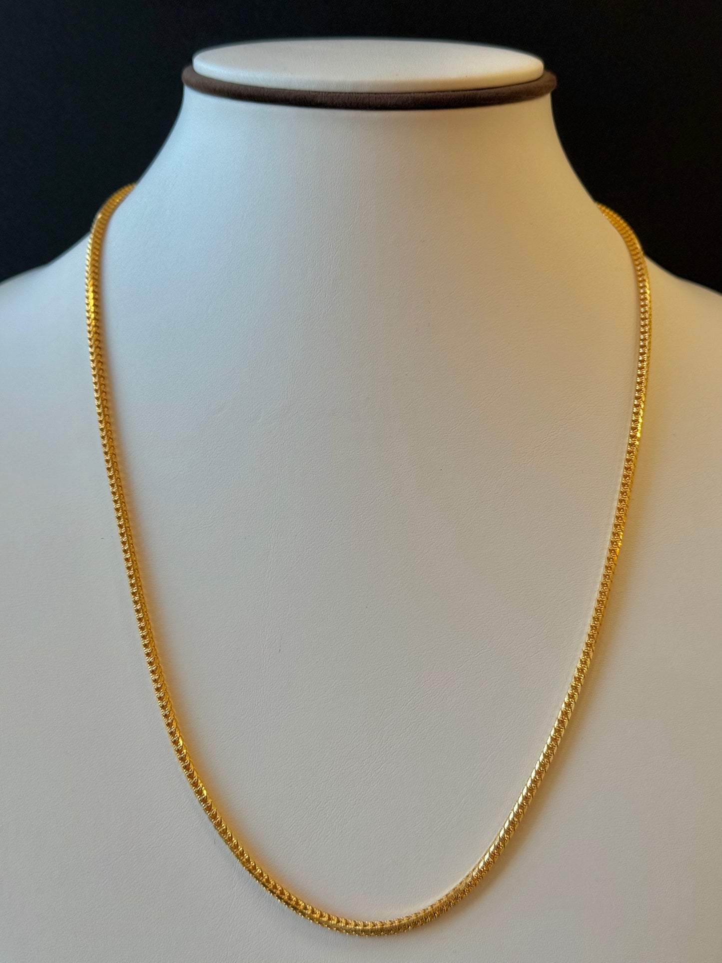 22K Gold Men's Chain (24 Inches)