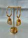 22Kt Plain Gold Hanging Earrings 