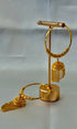 22Kt Plain Gold Hanging Earrings 