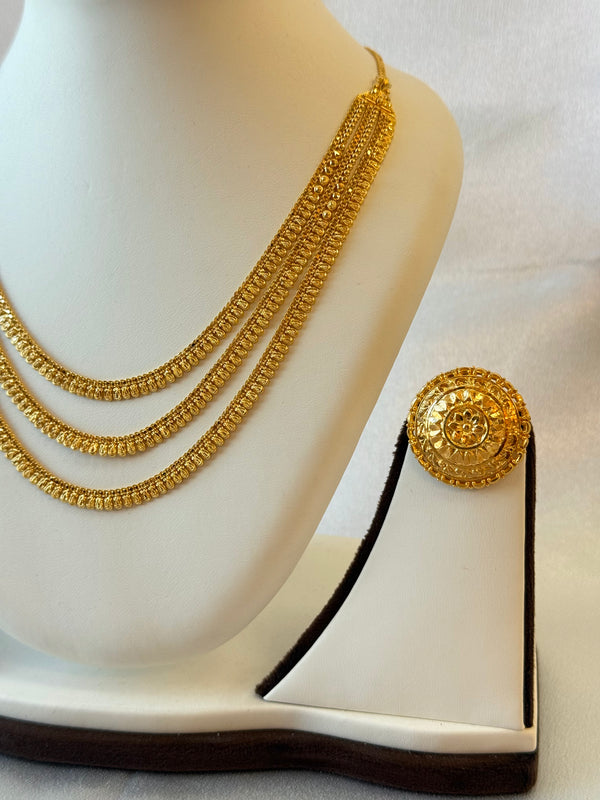 22Kt Gold Designer Necklace Set