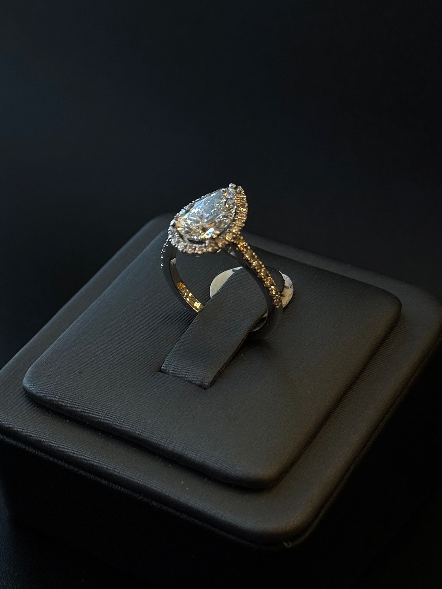 14Kt White Gold Lab Diamond Ring