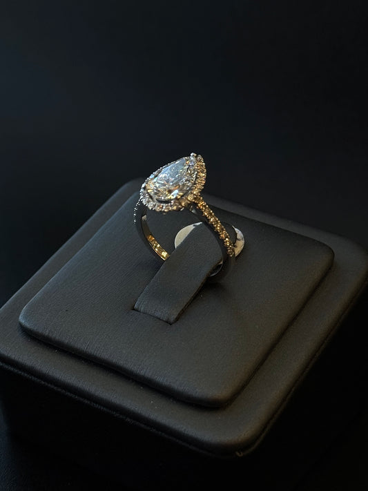 14Kt White Gold Lab Diamond Ring
