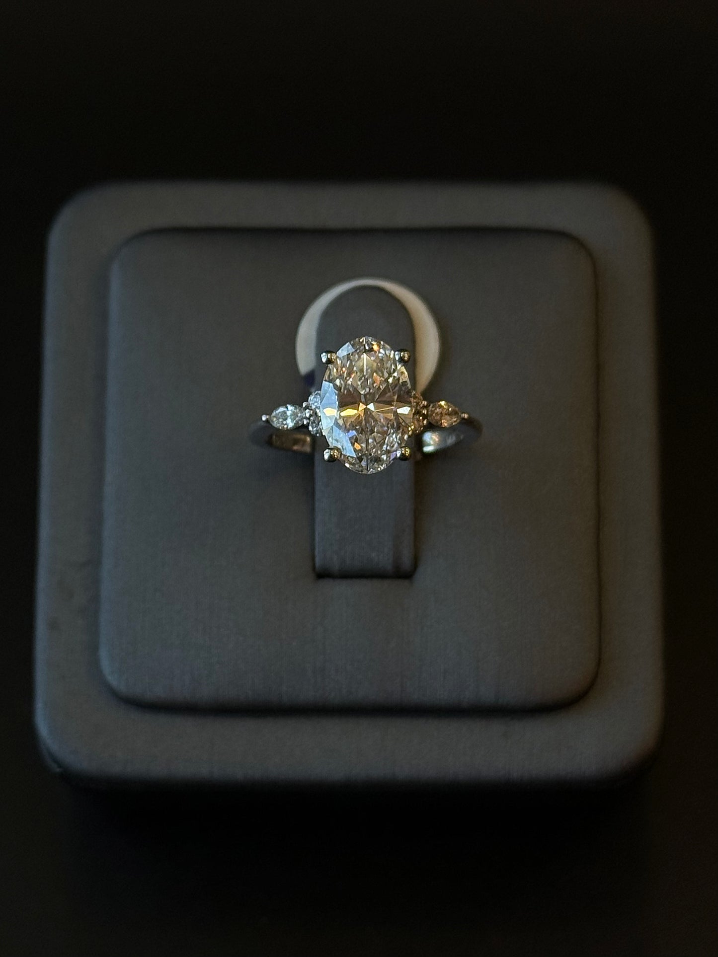 14Kt White Gold Lab Diamond Ring