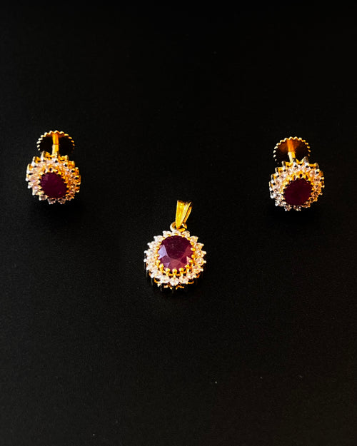 22K Gold Ladies Pendant Set - Punjab Jewellers