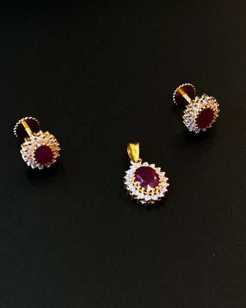 22K Gold Ladies Pendant Set - Punjab Jewellers