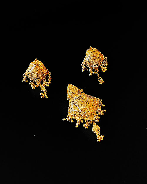 22K Gold Ladies Pendant Set - Punjab Jewellers
