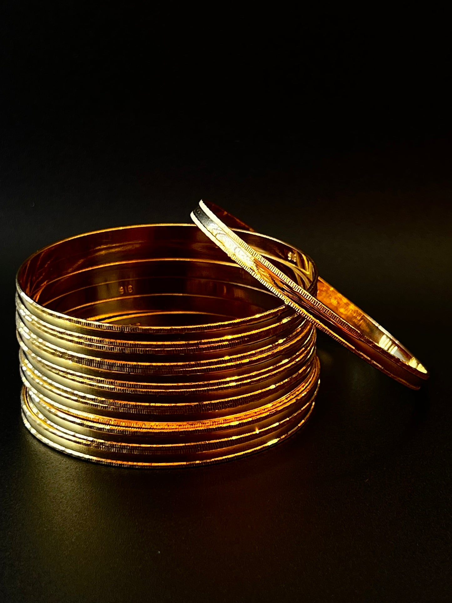 22K Gold Ladies Bangles Set