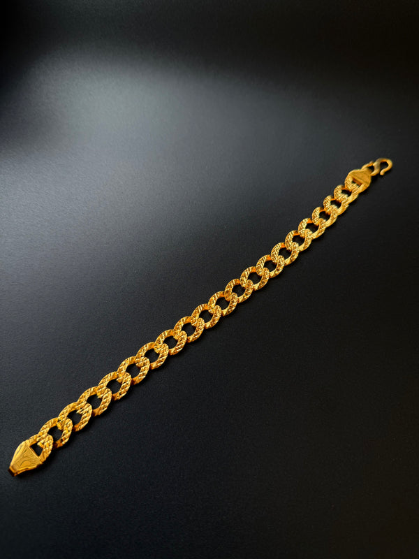 22K Gold Elegant Mens Bracelet